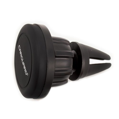 Držiak na telefón - magnetický, do vetracej mriežky - otáčateľný - čierny 