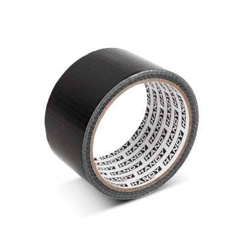 Všeobecná lepiaca páska - s textilným vláknom - čierna - 10 m x 48 mm