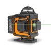 Laserová nivelačná sada - max 15 m - 16 zelených laserov -3D/360°-  akumulátory, 2 konzole, okuliare