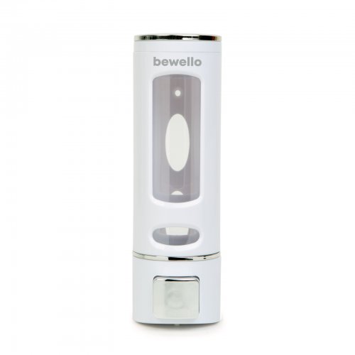 Ručný dávkovač mydla - 400 ml - nástenný - biely 