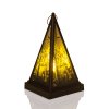 Halloweensky LED lampáš - kostra - teplá biela - čierna - 9,5 x 9,5 x 17 cm - 2 x AAA