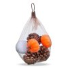 Jesenná dekorácia - tekvica a šiška - 6 cm - pena - 8 ks / balenie