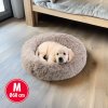 Pelech pre psy - kruh - veľkosť "M" - 60 cm - svetlohnedý