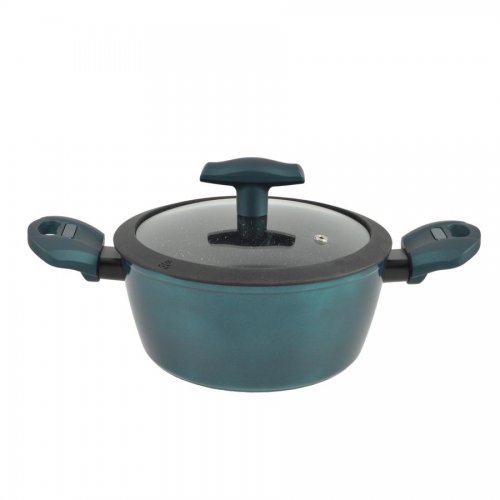 Sea Line nepriľnavý hliníkový hrniec so sklenenou pokrievkou 20 cm, 3,2 l, indukčný