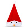 Vianočná mikulášska čiapka - snehuliakový vzor - 30 x 45 cm 