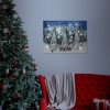 LED obraz - &quot;Let it snow&quot; - 2 x AA, 40 x 30 cm