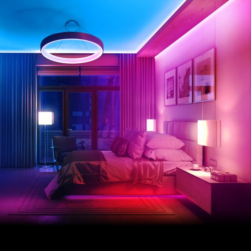 RGB LED pásik - 3 m - IP65 - 220-240V - 5050 SMD - 30 LED/m - 7,2W/m