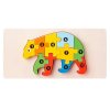 3D Montessori drevená puzzle hra