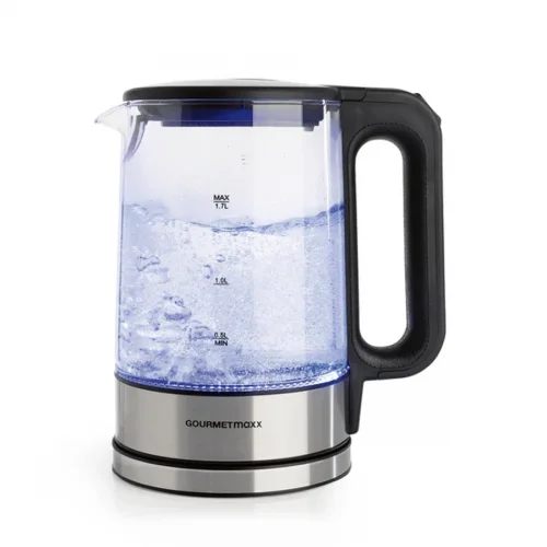 GOURMETMAXX Bezdrôtová sklenená rýchlovarná kanvica 1,7L 2200W