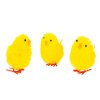 Húsvéti dekorácia - sada kuriatok - žltá - 6,7 x 5 cm - 3 ks / balenie