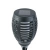 LED solárna lampa - zapichovacia - efekt plameňa - 12 žltých LED - plast - čierna - 10 x 58 cm
