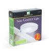 Solárne svetlo na odkvap - 3 studení biele SMD LED - biela - 11 x 2,6 cm 
