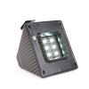 Solárne svetlo na odkvap - 6 studených bielych SMD LED - čierne