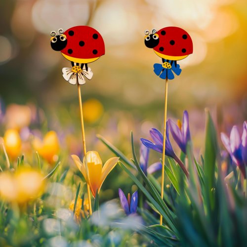 Zapichovacia dekorácia - lienka - 2 druhy - 30 cm