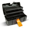 Otvorená taška na náradie s podnosom - trojitý podnos - plast - 37 x 23 x 21 cm