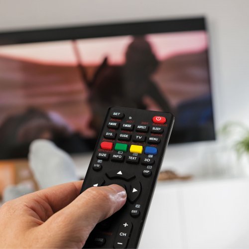 Univerzálny diaľkový ovládač k TV - k 250+ typom - čierny - 2 x AAA