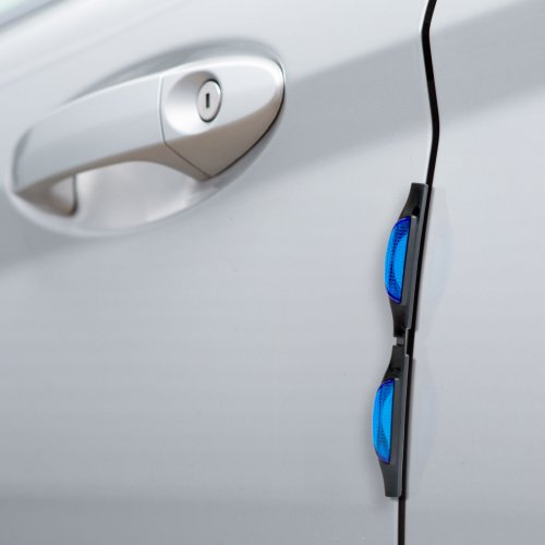 Univerzálna ochrana na dvere - modrá, reflexná - 2 ks / balenie