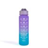 Športová fľaša - 750 ml - opálová - modro-fialový farebný prechod
