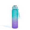Športová fľaša - 750 ml - opálová - modro-fialový farebný prechod