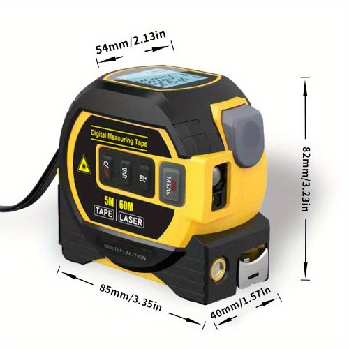 laserový merací pás, 3 v 1 digitálny merací pás