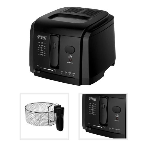 WinningStar – Fritovací hrniec – 3 L – 1600 W – čierny