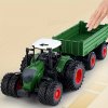 Realistický traktor s prívesom 42 cm