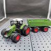Realistický traktor s prívesom 42 cm