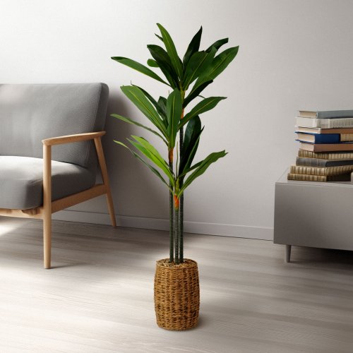 Umelá rastlina dekorácia - Dracaena Fragrans - 1,1-1,2 m