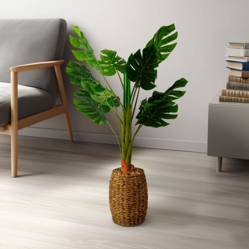 Umelá rastlina dekorácia - filodendron - 1 m