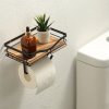 Nástenný zásobník na toaletný papier s úložnou plochou – úspora miesta