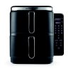 GOURMETMAXX Teplovzdušná Fritéza / Airfryer Dvojkomorová Vertikálna 2x5L 2800W