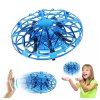 UFO drón lietajúca detská hračka – s LED svetlom, na batériu – 11 x 11 x 4 cm