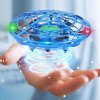 UFO drón lietajúca detská hračka – s LED svetlom, na batériu – 11 x 11 x 4 cm