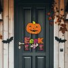 Halloween dekorácia - tekvica - závesná - 45 x 23 cm  