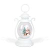 Vianočná dekorácia – lampáš – snehuliak – červená – 16,5 x 7 cm – 3 x LR44