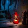 Vianočná dekorácia – lampáš – Santa – červený – 16,5 x 7 cm – 3 x LR44