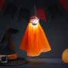 Halloweenová osvetlená dekorácia - tekvica - zavesiteľná - RGB LED - 70 x 50 cm