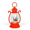 Vianočná dekorácia – lampáš – Santa – červený – 16,5 x 7 cm – 3 x LR44