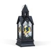 Halloweenská svietiaca dekorácia - čarodejnica - žltá LED - 17,5 x 6,3 x 6,3 cm - 3 x LR44  