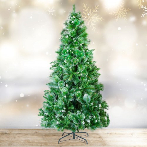 Umelý stromček - 210 cm - PVC - zasnežený