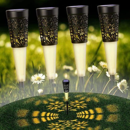 LED solárna lampa - 5 LED - zapichovacia - 600 mAh