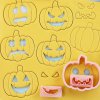 10-dielna sada vykrajovačiek na sušienky v tvare halloweenskej tekvice