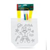 Taška na vymaľovanie – vianočná – so 4 fixkami – 24 x 22 cm – 6 druhov