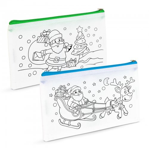 Vyfarbovateľný peračník – so 4 fixkami – 21 x 12 cm – 2 druhy