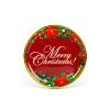 Vianočný tanier – plastový – „Merry Christmas” – 22 cm