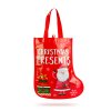 Vianočná darčeková taška – čižma – 33 cm – červená