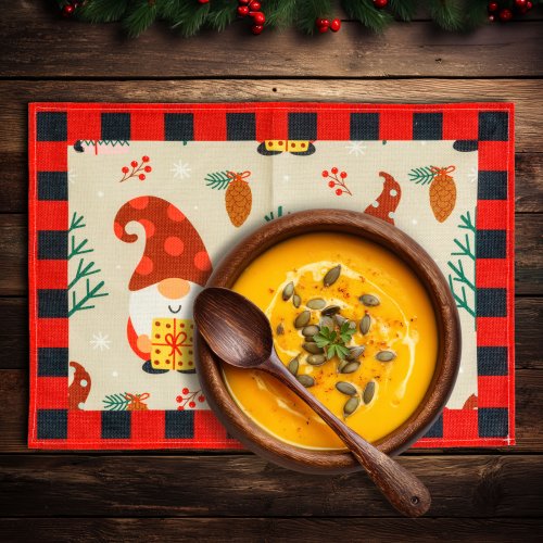 Vianočná prestierka - škriatok - 46 x 32 cm