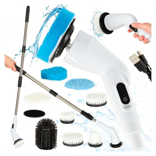 9 v 1-bezdrôtová, elektrická čistiaca kefa