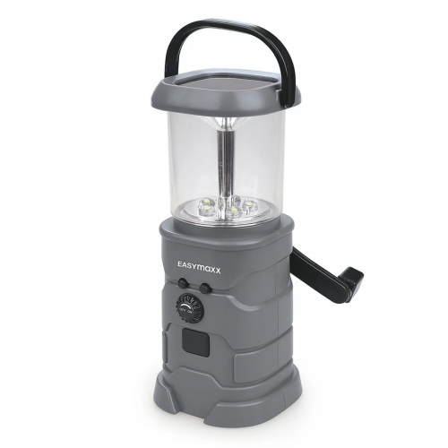 EASYMAXX Solárna lampa s rádiom, s dynamom