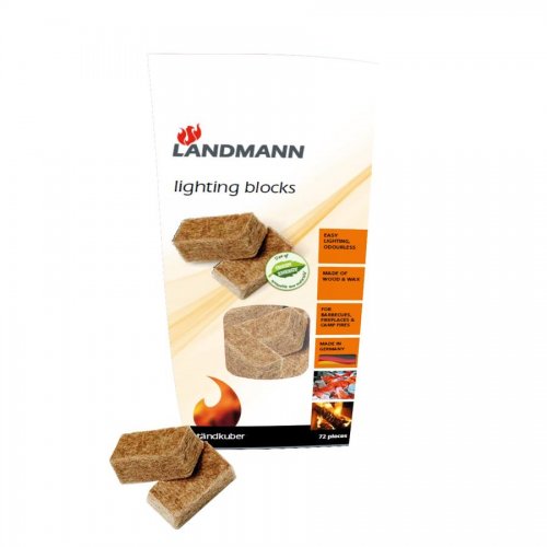 Landmann Zapaľovač na gril a krb (zapaľovač na gril / zapaľovacia kocka) 72 ks